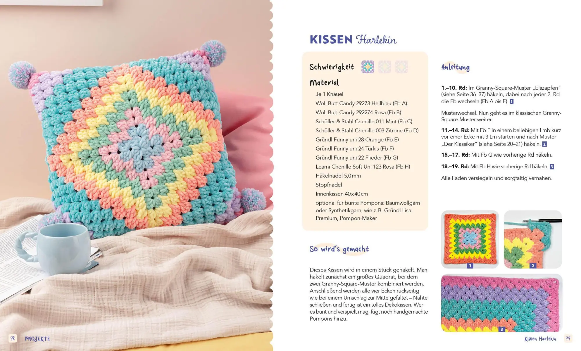 Bild: 9783745932133 | Granny Squares - soft und cosy häkeln mit @elealindadesign | Matos