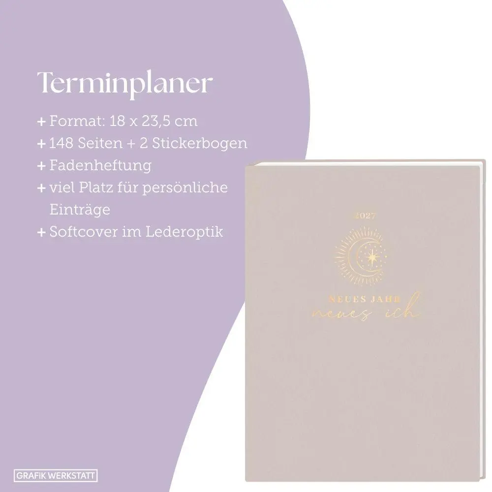 Bild: 9783986362133 | Terminplaner Lady Softcover 2027 Neues Jahr neues ich | Original
