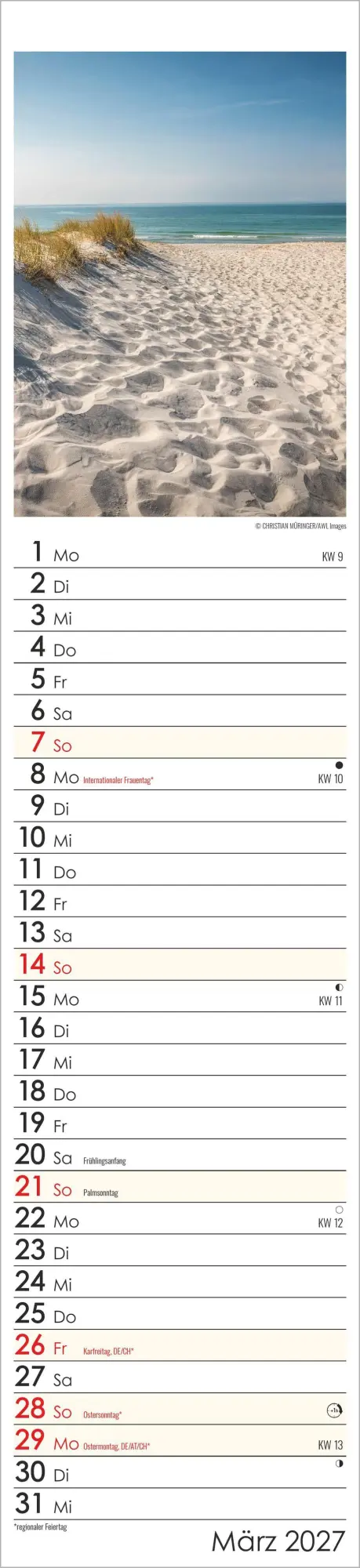 Bild: 4069095012233 | Streifenplaner Seeblick 2027 | Neumann Verlage GmbH &amp; Co KG | Kalender