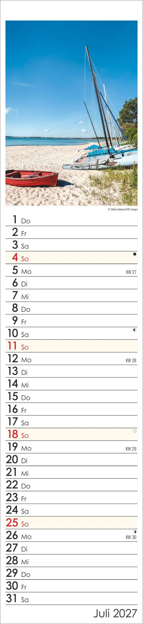 Bild: 4069095012233 | Streifenplaner Seeblick 2027 | Neumann Verlage GmbH &amp; Co KG | Kalender
