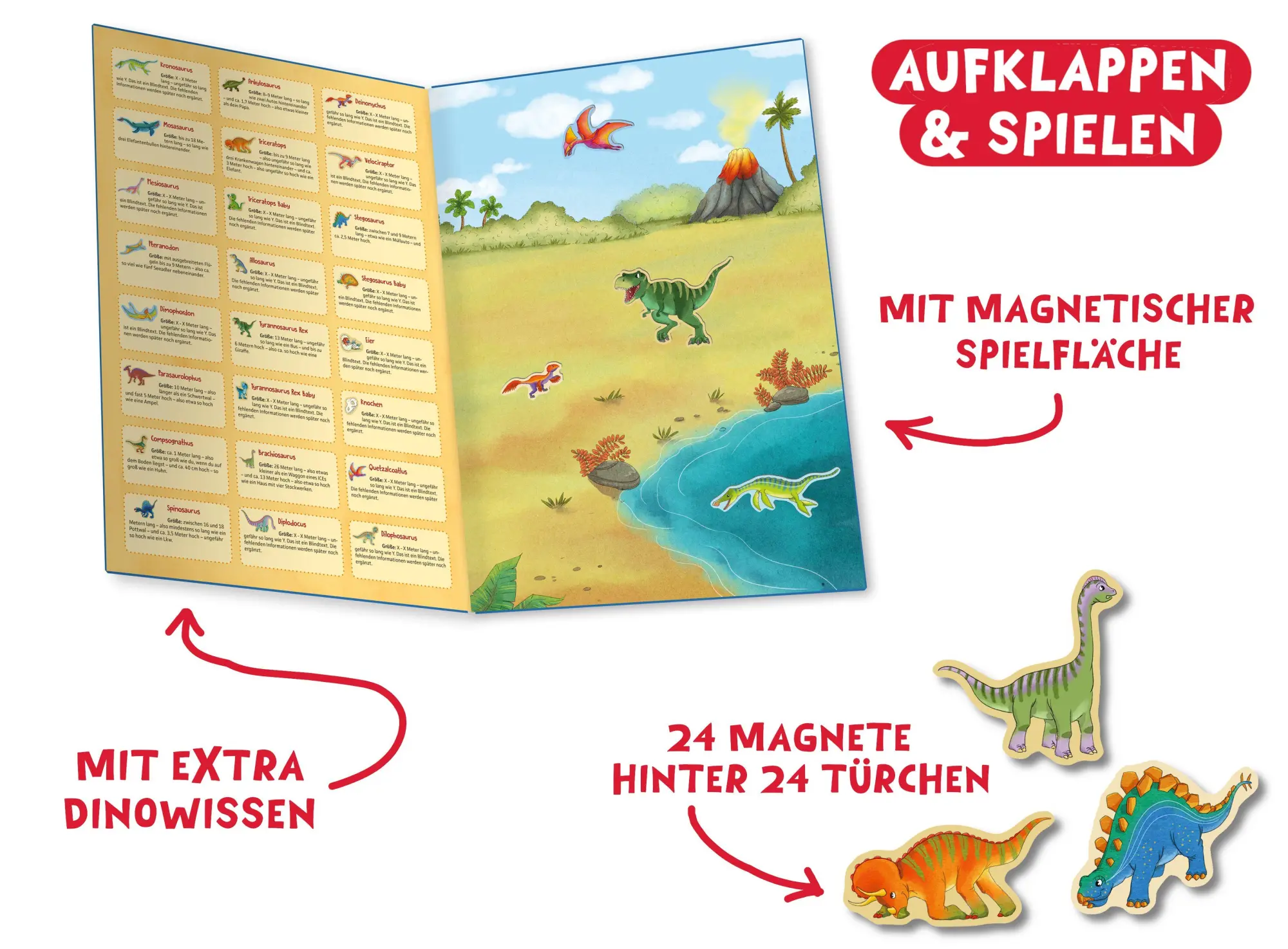 Bild: 4280000572233 | Dino-Magnet-Adventskalender | Kristin Lückel | Kalender | 4 S.