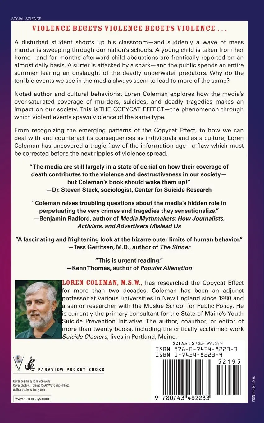 Rückseite: 9780743482233 | Copycat Effect | Loren L. Coleman | Taschenbuch | Englisch | 2004