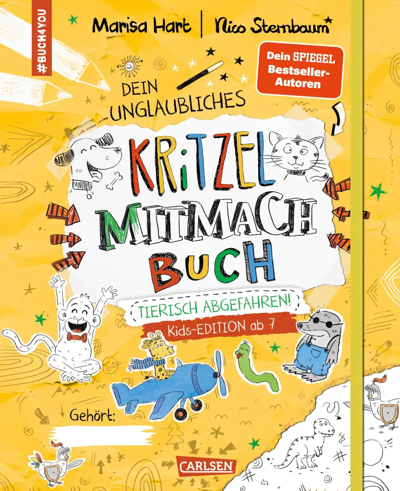 Cover: 9783551192233 | #buch4you: Dein Kritzel-Mitmach-Buch | Marisa Hart | Taschenbuch
