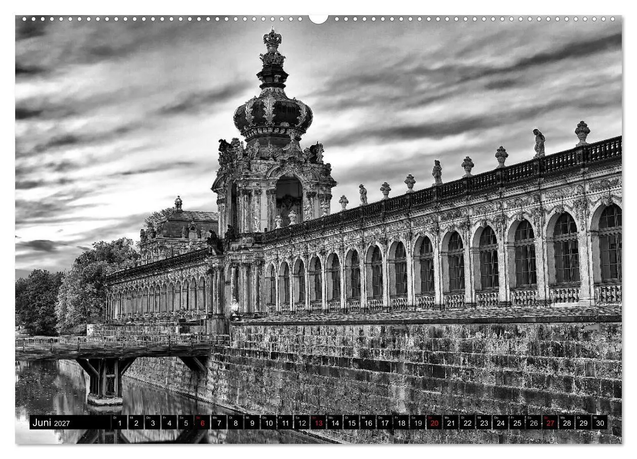Bild: 9783594142233 | Dresden Faszination Schwarz Weiss (Wandkalender 2027 DIN A2 quer),...