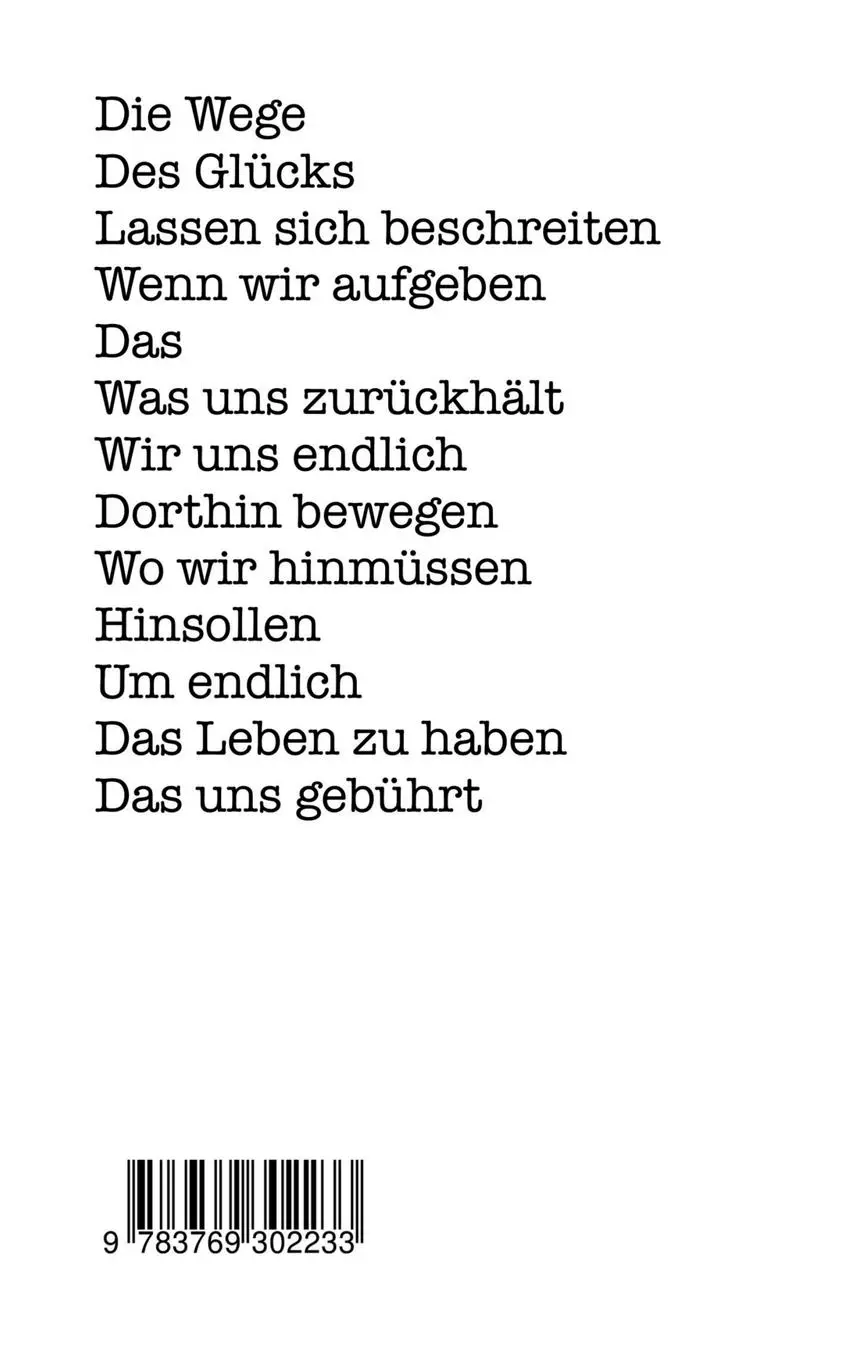 Rückseite: 9783769302233 | Wege ins Glück | Laura Lambert | Taschenbuch | Paperback | 108 S.
