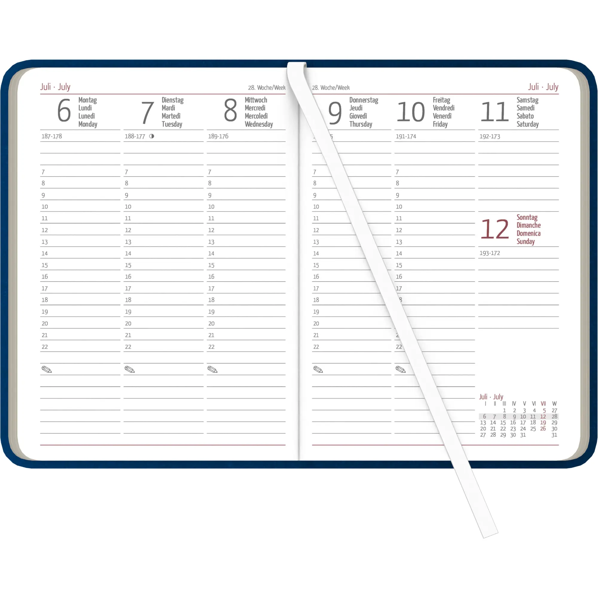 Bild: 4069095002333 | Wochen-Minitimer Nature Line Ocean 2026 - Taschen-Kalender A6 - 1...
