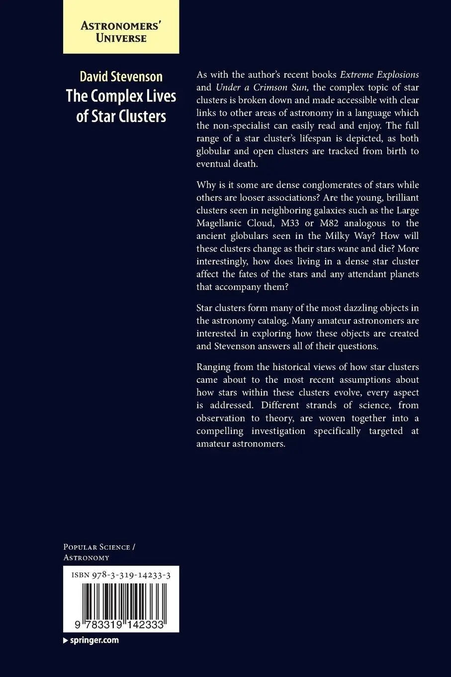Rückseite: 9783319142333 | The Complex Lives of Star Clusters | David Stevenson | Taschenbuch