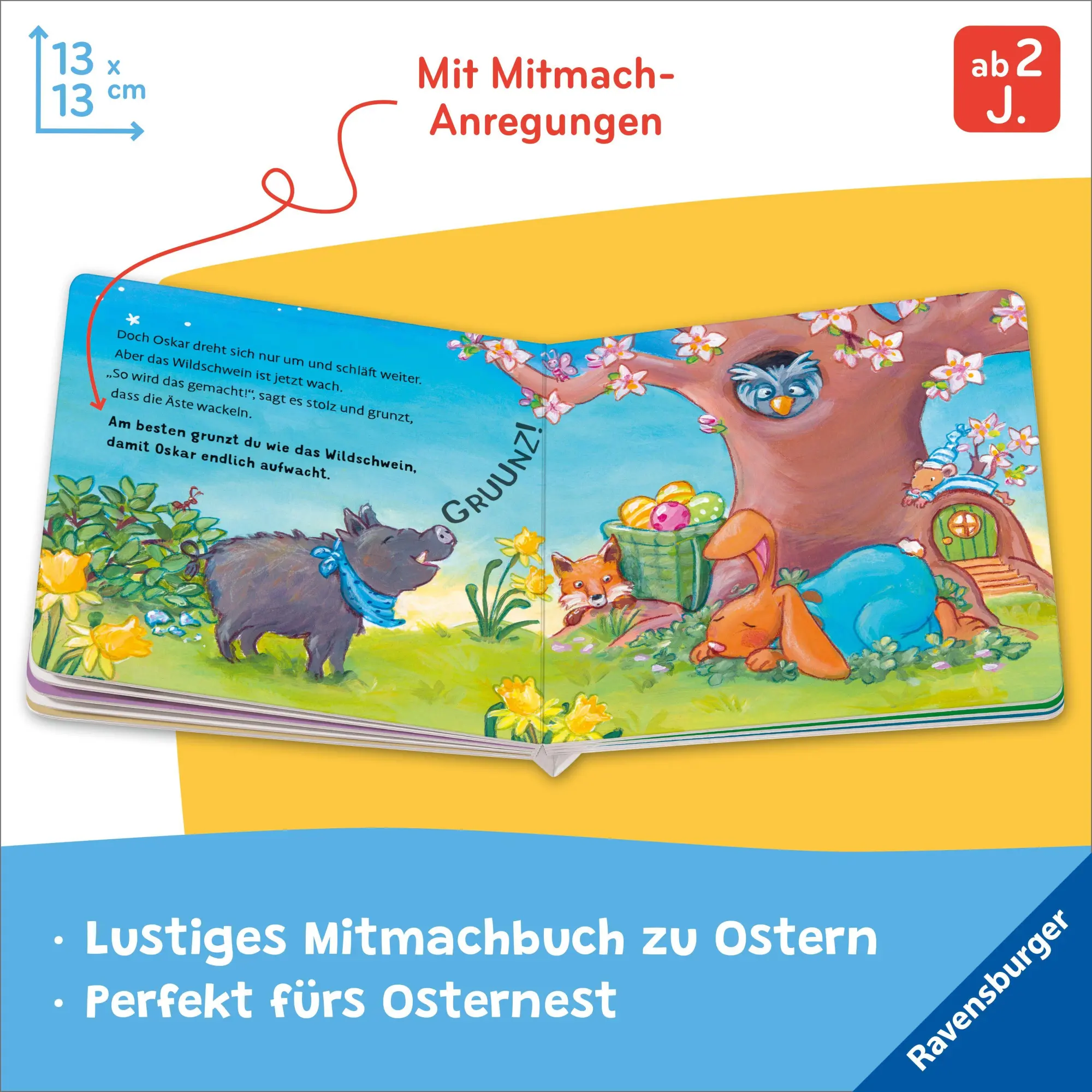 Bild: 9783473422333 | Aufgewacht, lieber Osterhase: Mein Oster-Mitmachbuch | Bernd Penners