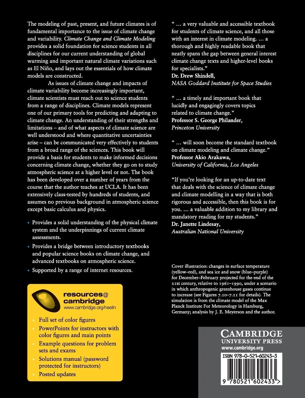 Rückseite: 9780521602433 | Climate Change and Climate Modeling | J. David Neelin | Taschenbuch