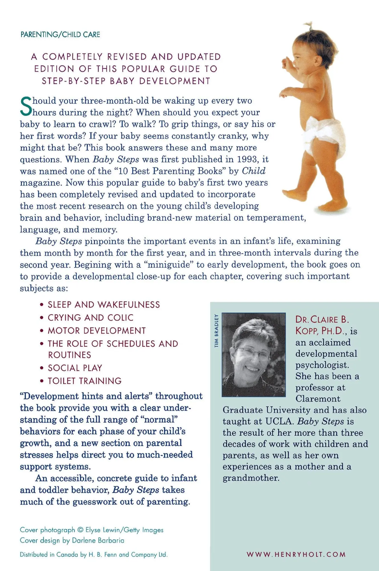 Rückseite: 9780805072433 | Baby Steps | Claire B. Kopp | Taschenbuch | Englisch | 2000