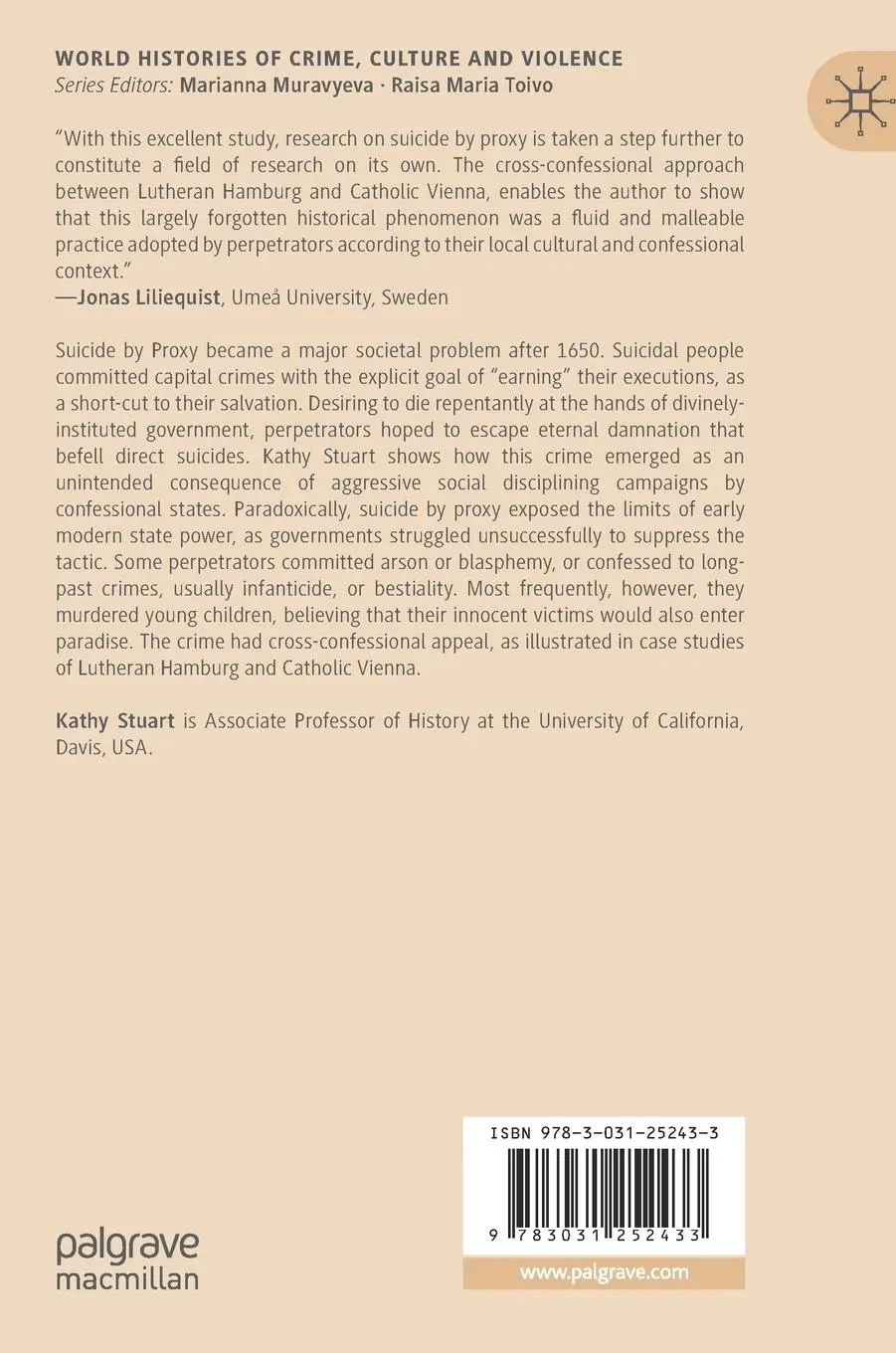 Rückseite: 9783031252433 | Suicide by Proxy in Early Modern Germany | Crime, Sin and Salvation