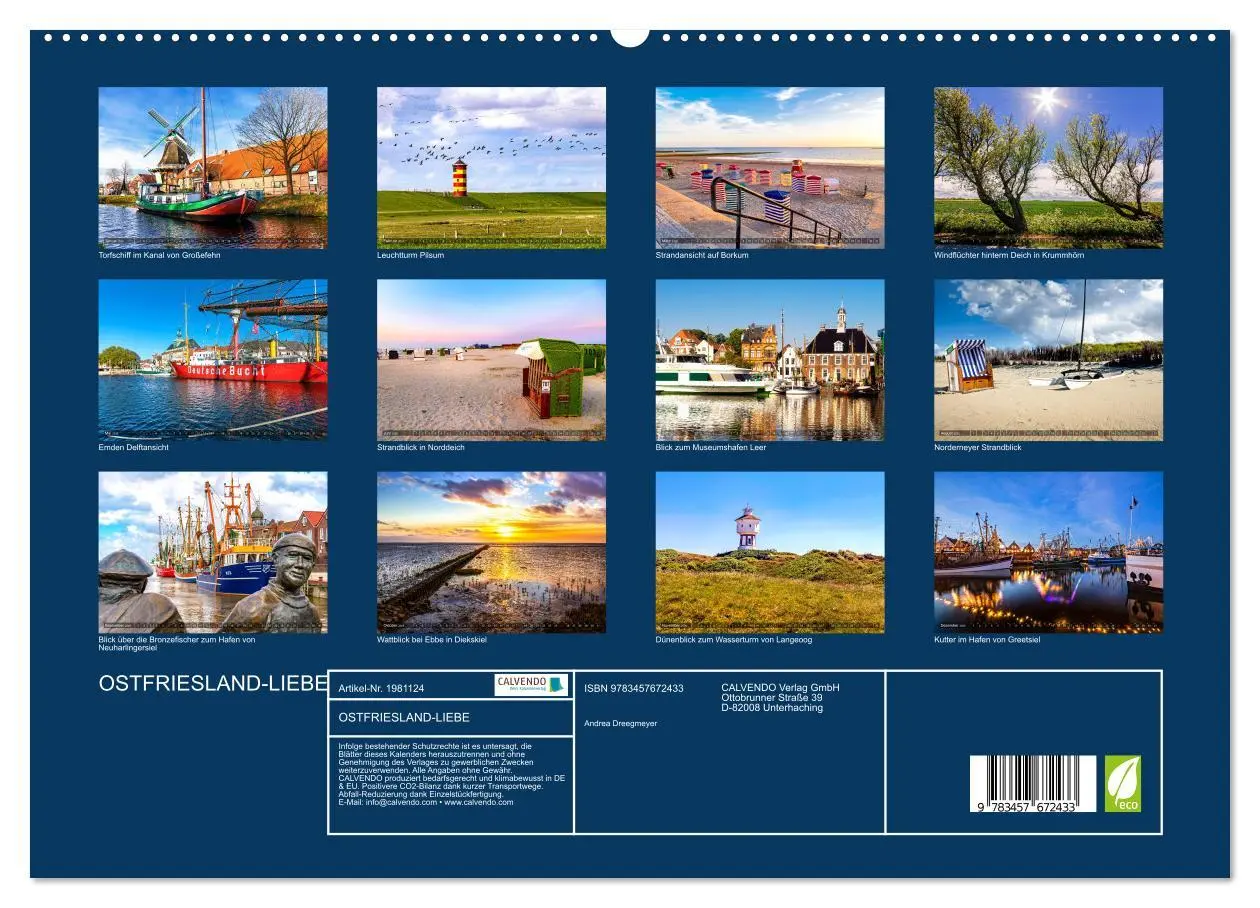 Bild: 9783457672433 | OSTFRIESLAND-LIEBE (hochwertiger Premium Wandkalender 2026 DIN A2...