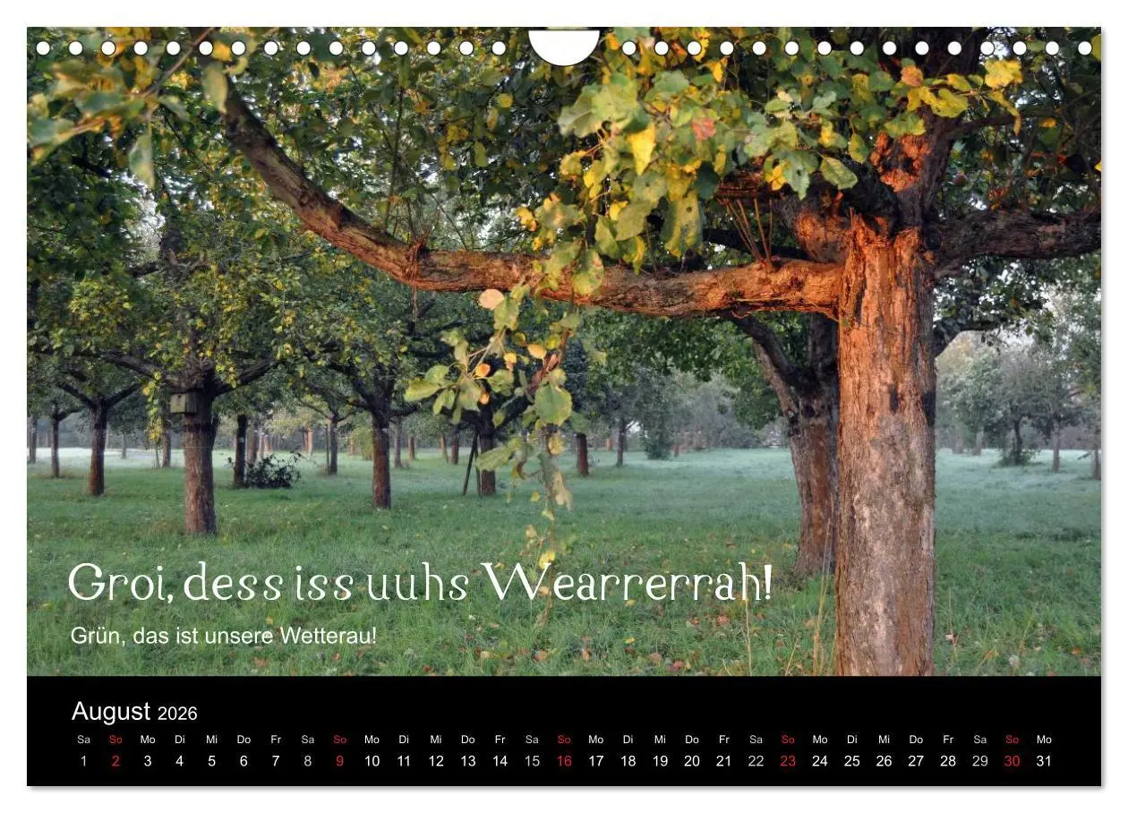 Bild: 9783457982433 | Die Wetterau mit Mundart-Statements (Wandkalender 2026 DIN A4...