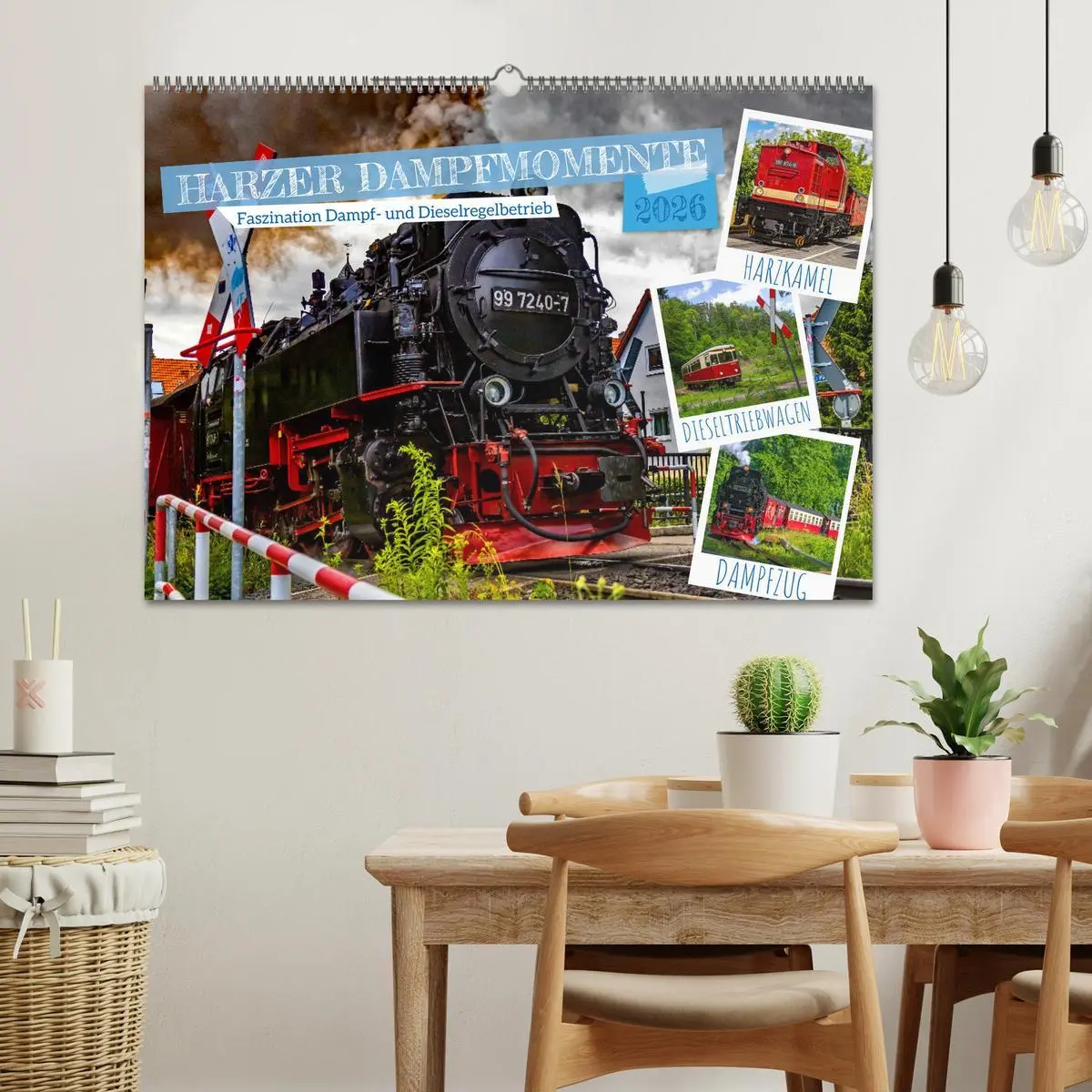 Bild: 9783516072433 | Harzer Dampfmomente (Wandkalender 2026 DIN A2 quer), CALVENDO...
