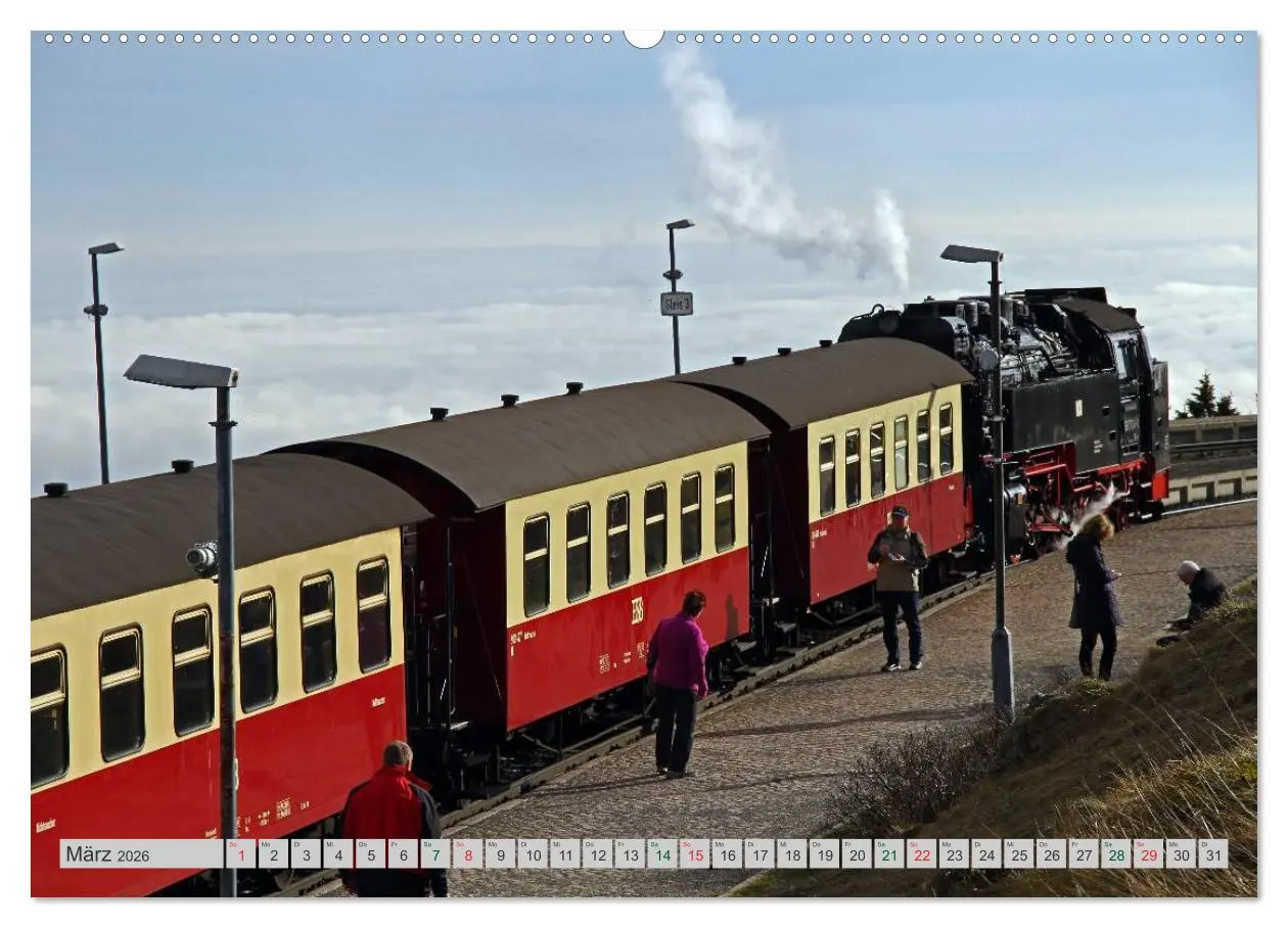 Bild: 9783516072433 | Harzer Dampfmomente (Wandkalender 2026 DIN A2 quer), CALVENDO...