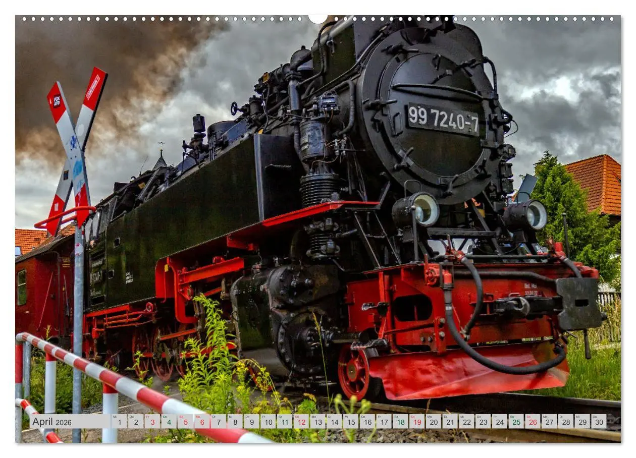 Bild: 9783516072433 | Harzer Dampfmomente (Wandkalender 2026 DIN A2 quer), CALVENDO...