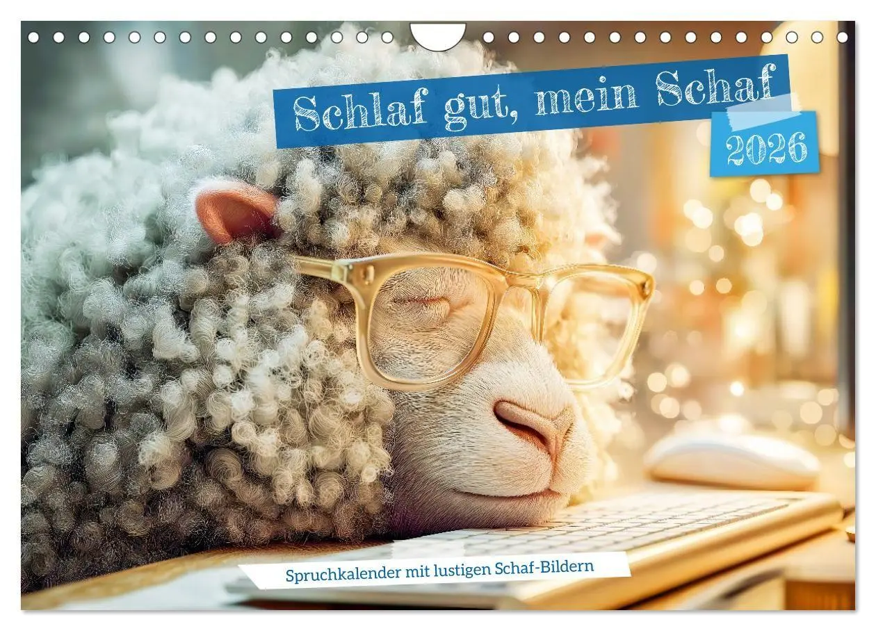 Cover: 9783516692433 | Schlaf gut, mein Schaf - Spruchkalender mit lustigen Schaf-Bildern...