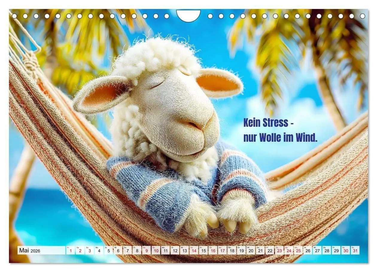 Bild: 9783516692433 | Schlaf gut, mein Schaf - Spruchkalender mit lustigen Schaf-Bildern...