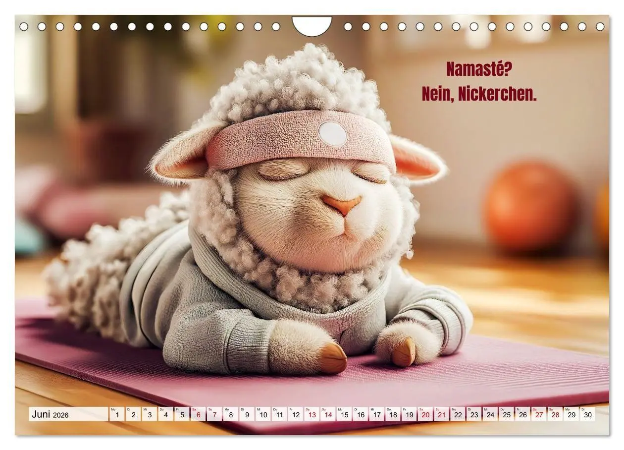 Bild: 9783516692433 | Schlaf gut, mein Schaf - Spruchkalender mit lustigen Schaf-Bildern...