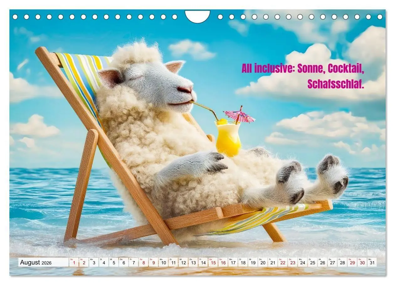 Bild: 9783516692433 | Schlaf gut, mein Schaf - Spruchkalender mit lustigen Schaf-Bildern...