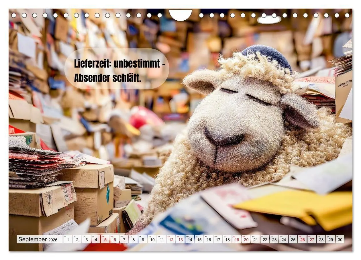Bild: 9783516692433 | Schlaf gut, mein Schaf - Spruchkalender mit lustigen Schaf-Bildern...
