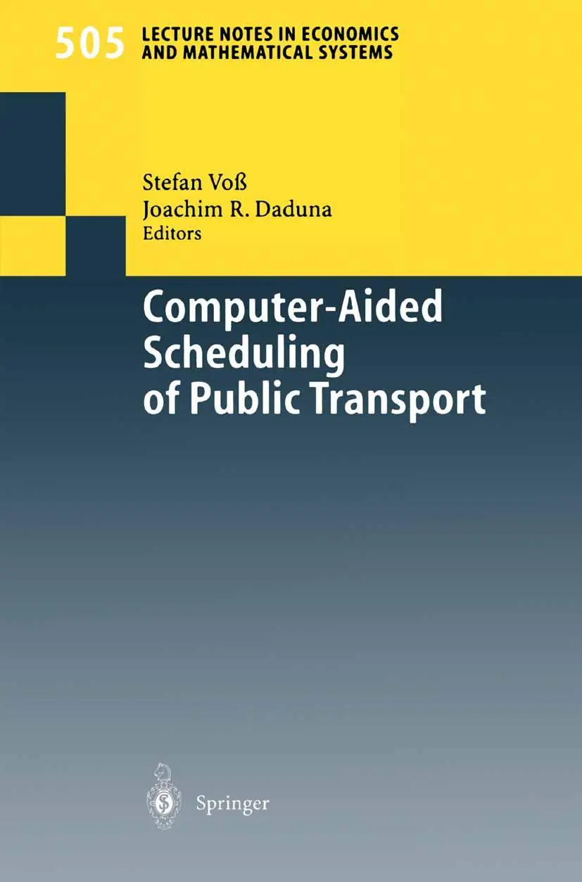 Cover: 9783540422433 | Computer-Aided Scheduling of Public Transport | Stefan Voß (u. a.)