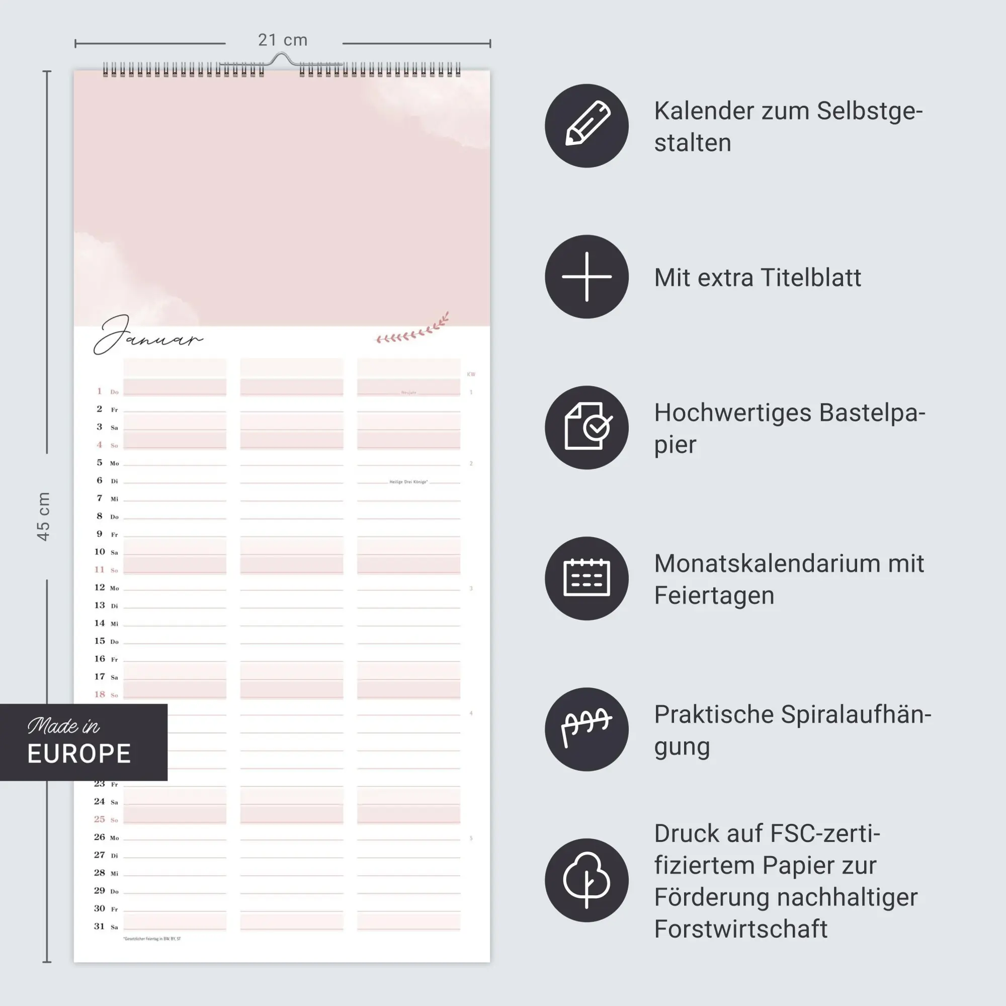 Bild: 9783756412433 | Kreativ-Planer für zwei Glücksmomente 2026 | Kalender | Spiralbindung