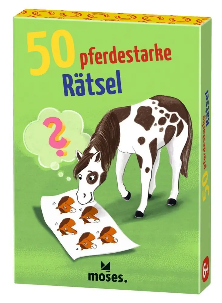 Cover: 4033477302533 | 50 pferdestarke Rätsel | Carola von Kessel | Spiel | 50 Karten | 50 S.