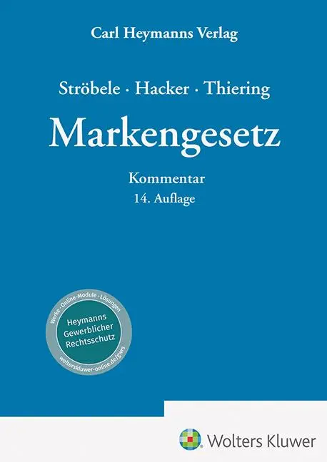 Cover: 9783452302533 | Markengesetz | Paul Ströbele (u. a.) | Buch | 2992 S. | Deutsch | 2023