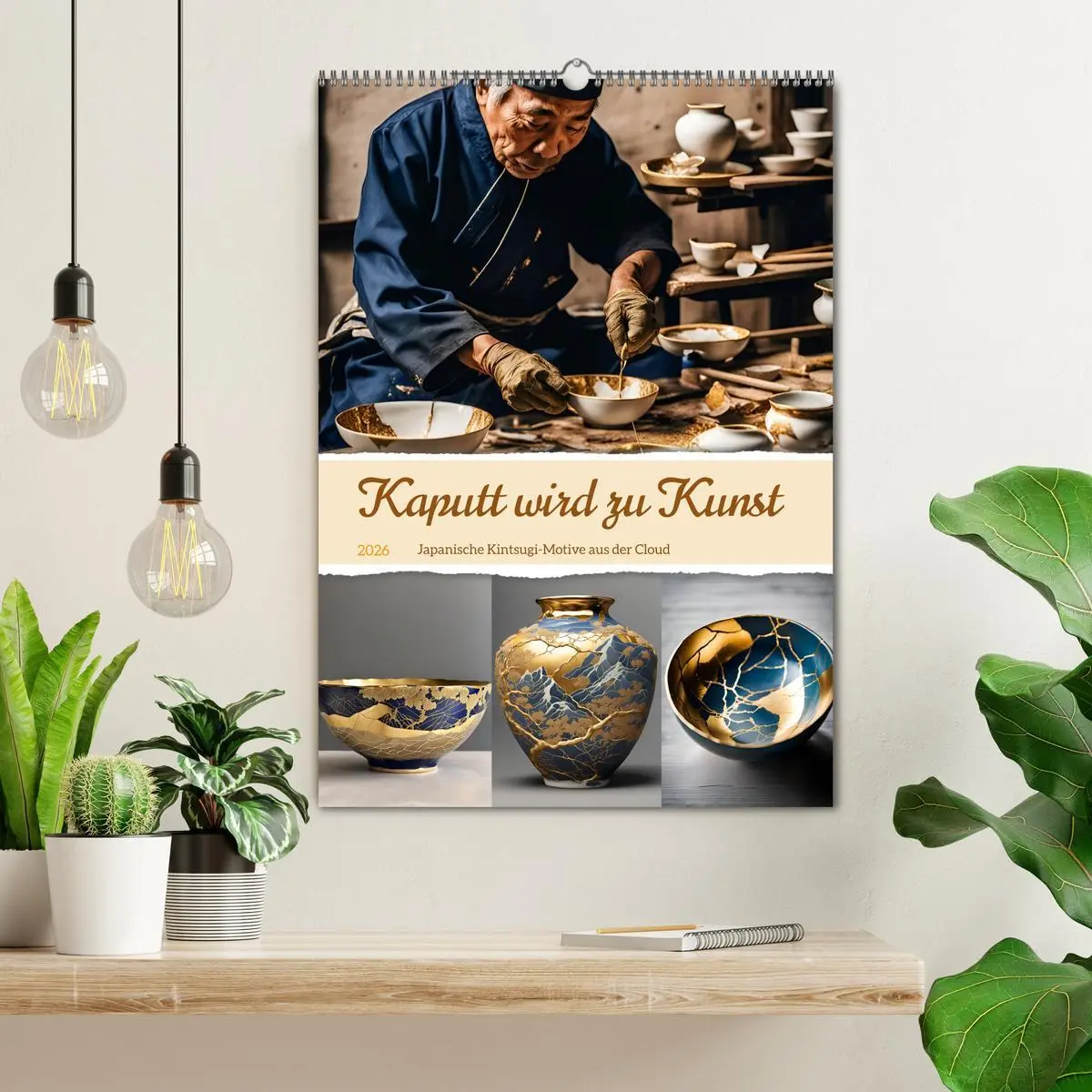 Bild: 9783457282533 | Kaputt wird zu Kunst (Wandkalender 2026 DIN A2 hoch), CALVENDO...