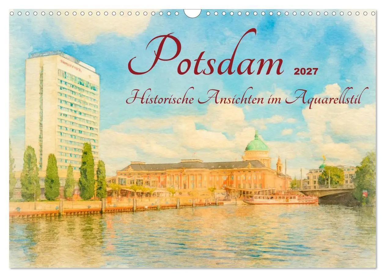 Cover: 9783516752533 | Potsdam - Historische Ansichten im Aquarellstil (Wandkalender 2027...