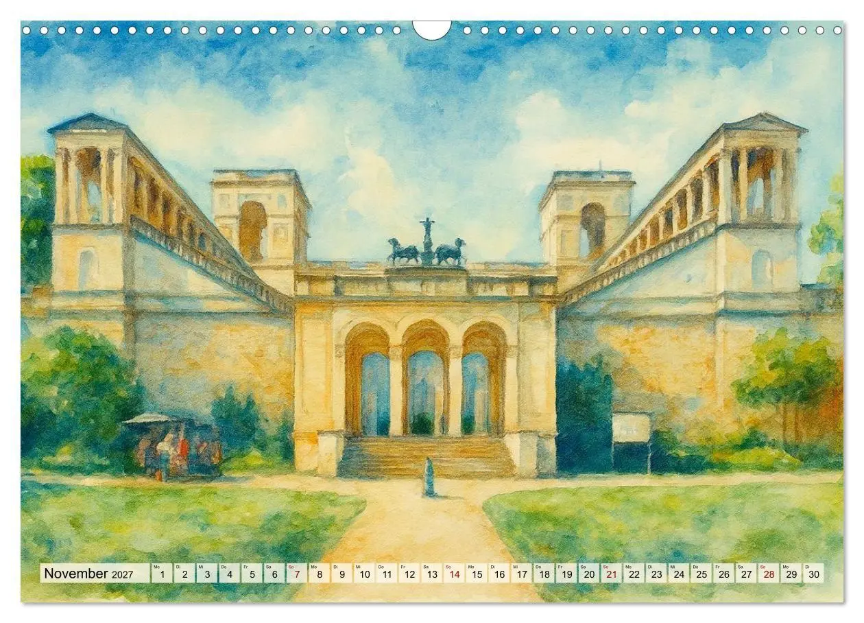 Bild: 9783516752533 | Potsdam - Historische Ansichten im Aquarellstil (Wandkalender 2027...