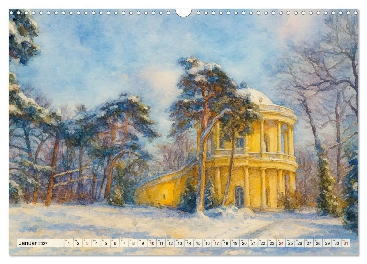 Bild: 9783516752533 | Potsdam - Historische Ansichten im Aquarellstil (Wandkalender 2027...