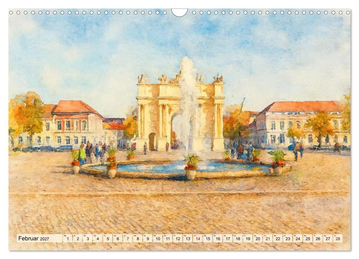 Bild: 9783516752533 | Potsdam - Historische Ansichten im Aquarellstil (Wandkalender 2027...