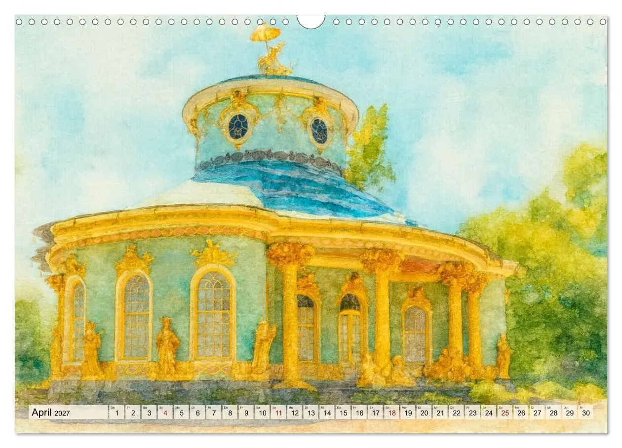 Bild: 9783516752533 | Potsdam - Historische Ansichten im Aquarellstil (Wandkalender 2027...