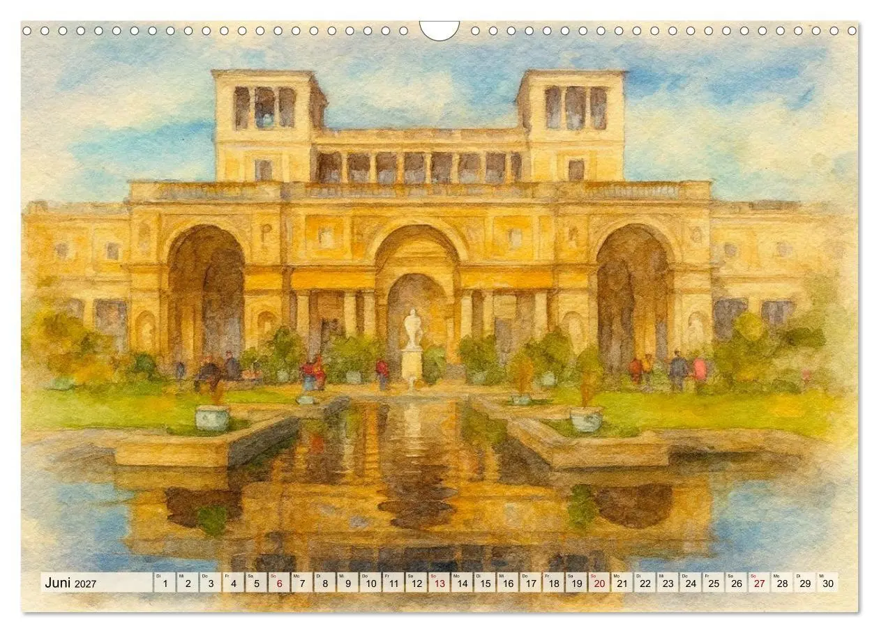 Bild: 9783516752533 | Potsdam - Historische Ansichten im Aquarellstil (Wandkalender 2027...