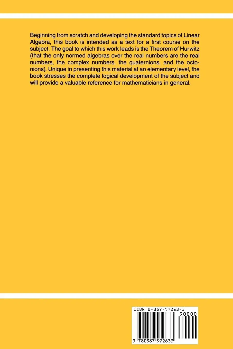 Rückseite: 9780387972633 | Abstract Linear Algebra | Morton L. Curtis | Taschenbuch | x | 1990