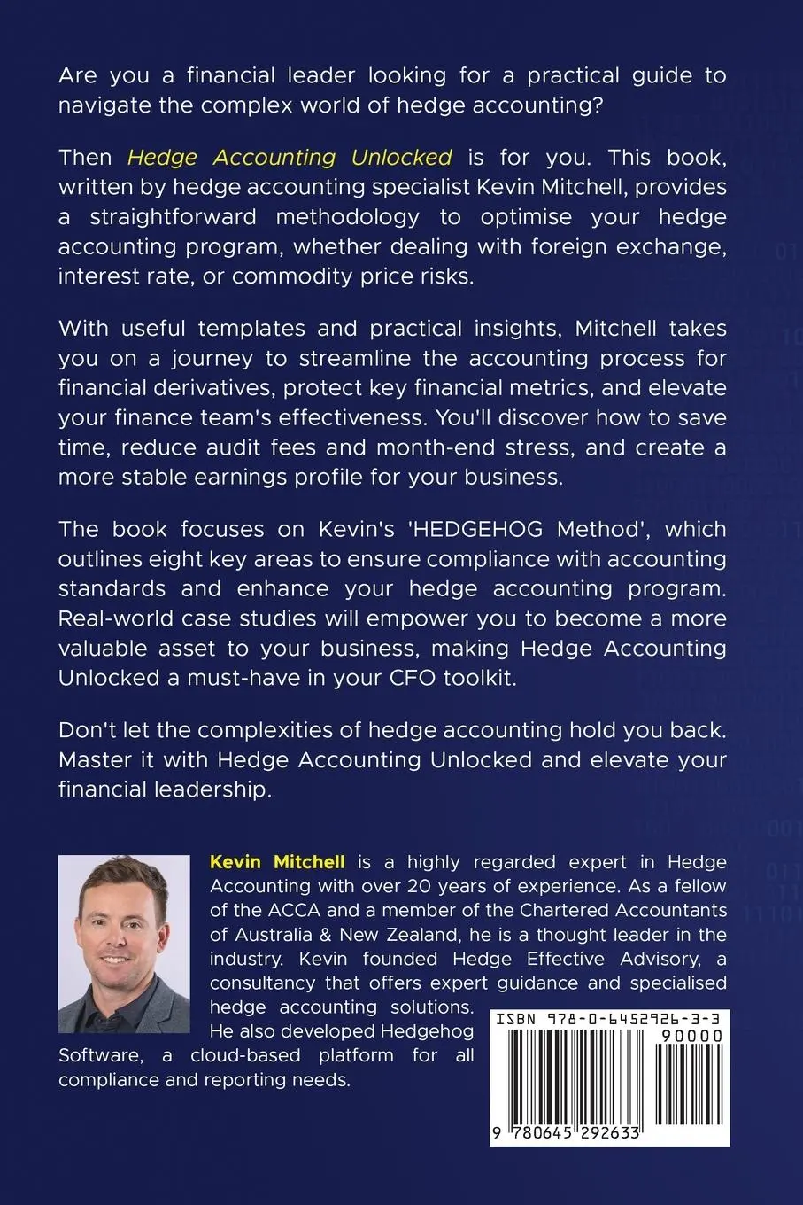 Rückseite: 9780645292633 | Hedge Accounting Unlocked | The Essential Guide for CFOs | Mitchell