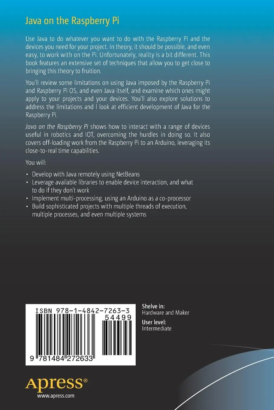 Rückseite: 9781484272633 | Java on the Raspberry Pi | Greg Flurry | Taschenbuch | xxi | Englisch