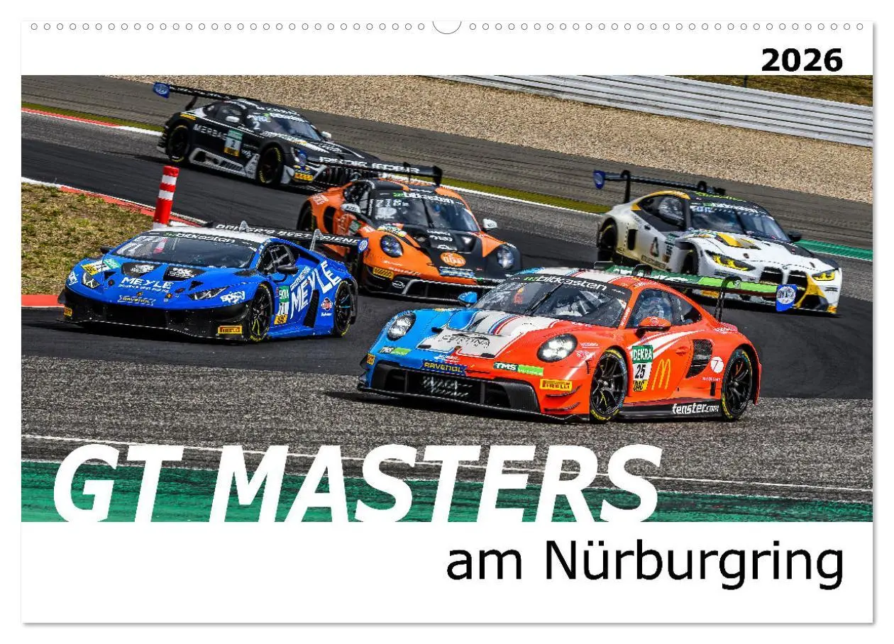 Cover: 9783457272633 | GT Masters am Nürburgring (Wandkalender 2026 DIN A2 quer), CALVENDO...