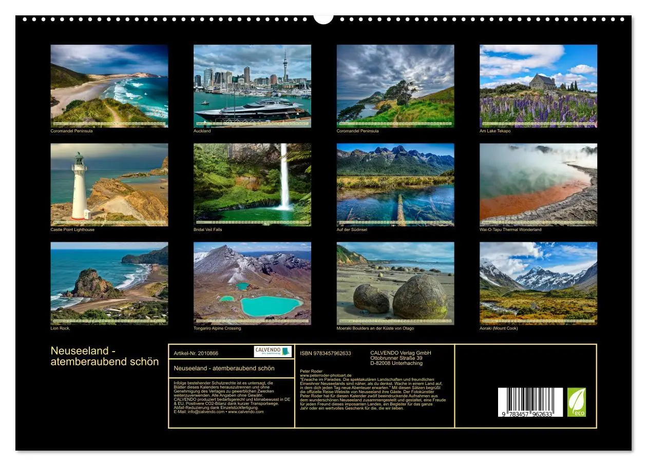 Bild: 9783457962633 | Neuseeland - atemberaubend schön (hochwertiger Premium Wandkalender...