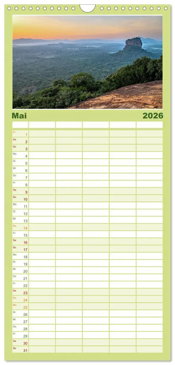 Bild: 9783516502633 | Familienplaner 2026 - Sri Lanka - landschaftliche Vielfalt mit 5...