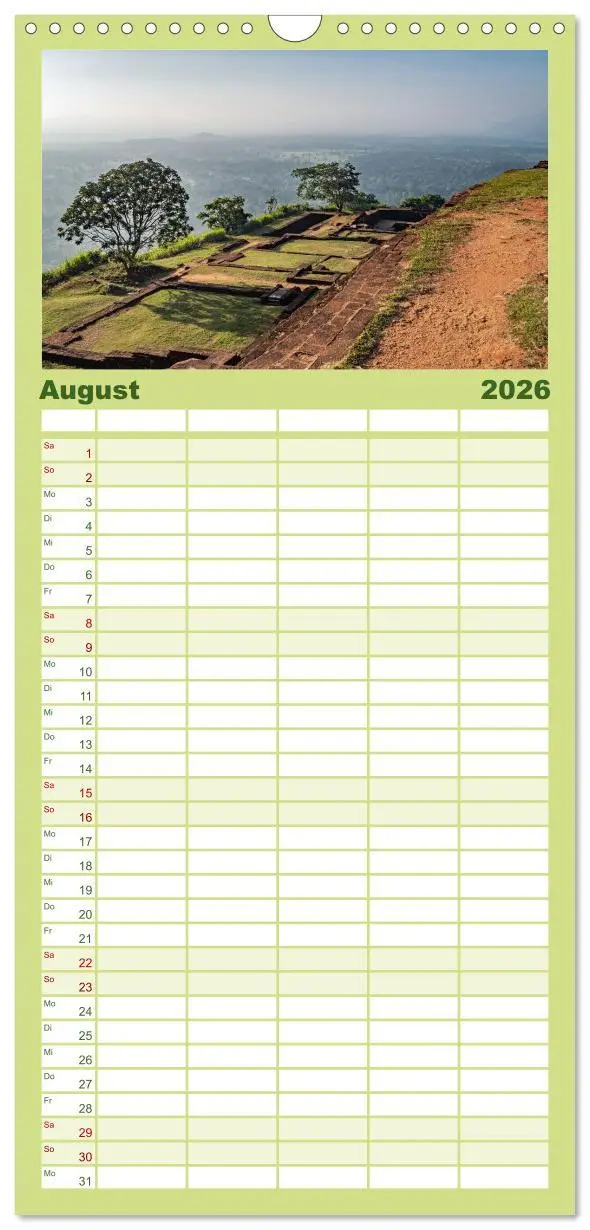 Bild: 9783516502633 | Familienplaner 2026 - Sri Lanka - landschaftliche Vielfalt mit 5...