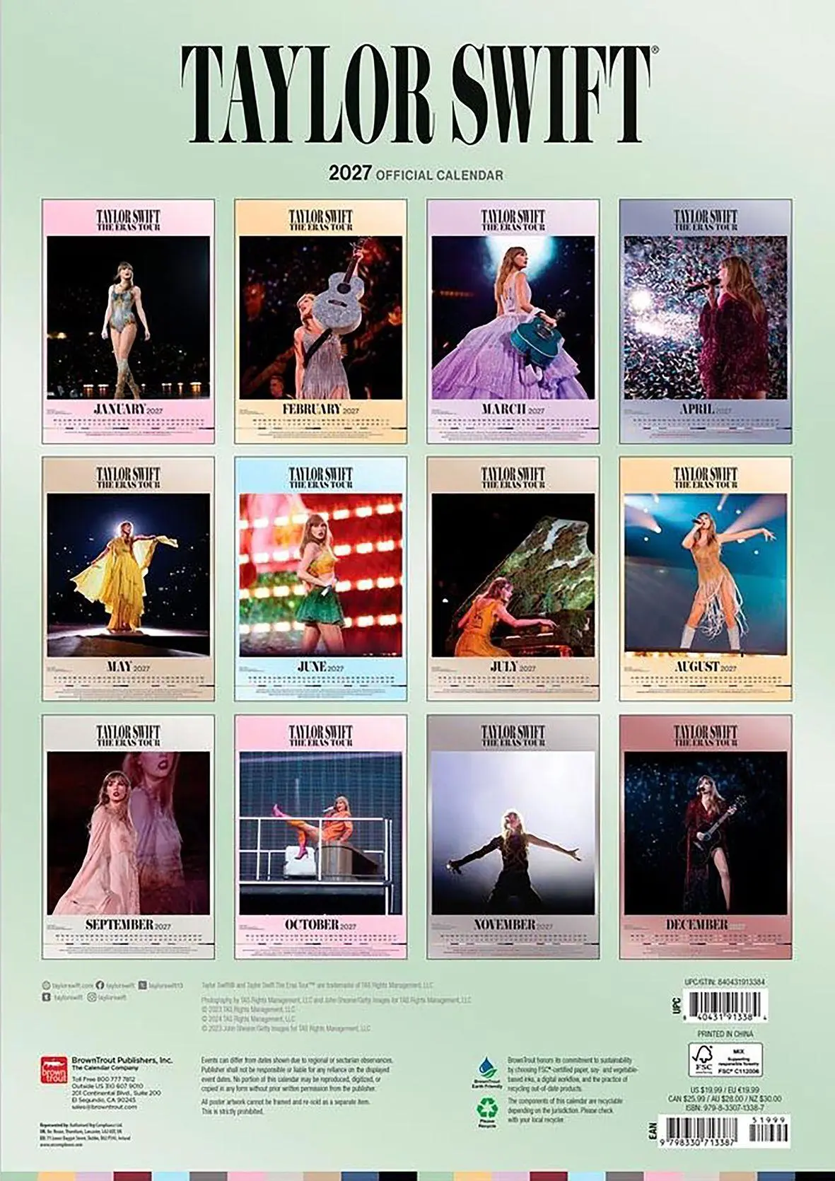 Bild: 9783803532633 | Taylor Swift 2027 - A3-Posterkalender | Kalender | 28 S. | Deutsch