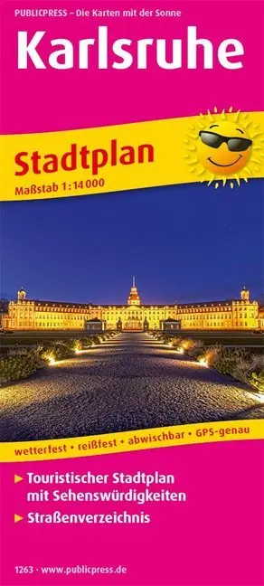Cover: 9783961322633 | PublicPress Stadtplan Karlsruhe | (Land-)Karte | Deutsch | 2018