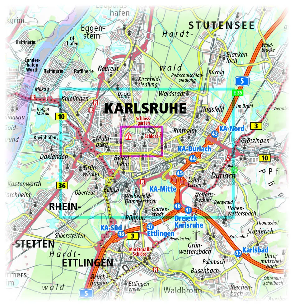 Bild: 9783961322633 | PublicPress Stadtplan Karlsruhe | (Land-)Karte | Deutsch | 2018