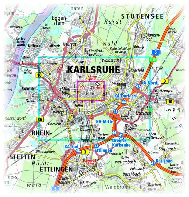 Bild: 9783961322633 | PublicPress Stadtplan Karlsruhe | (Land-)Karte | Deutsch | 2018
