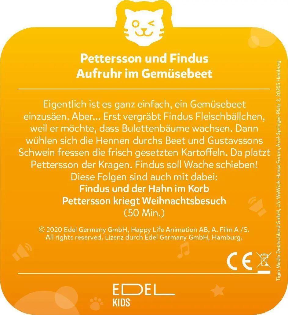 Bild: 4260535482733 | tigercard - Pettersson &amp; Findus - Folge 3: Aufruhr im Gemüsebeet