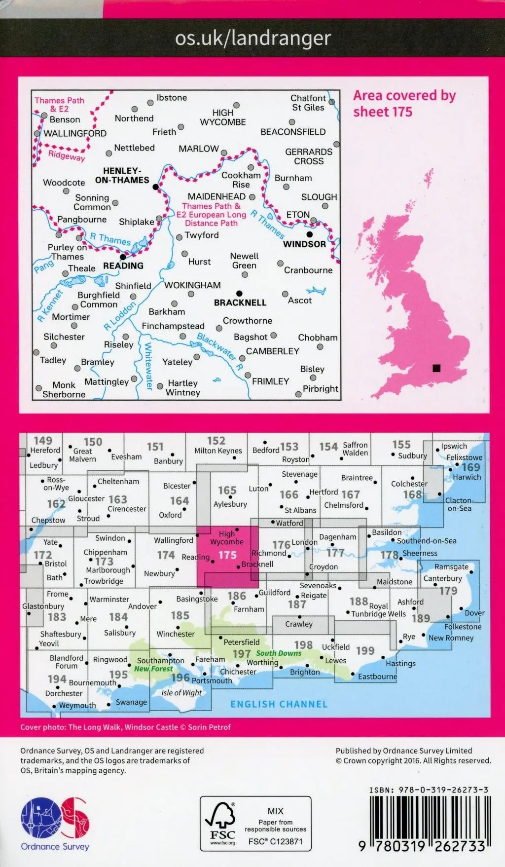 Bild: 9780319262733 | Reading, Windsor, Henley-on-Thames &amp; Bracknell | Ordnance Survey