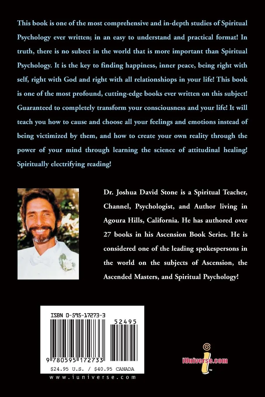 Rückseite: 9780595172733 | How to Release Fear-Based Thinking and Feeling | Joshua David Stone